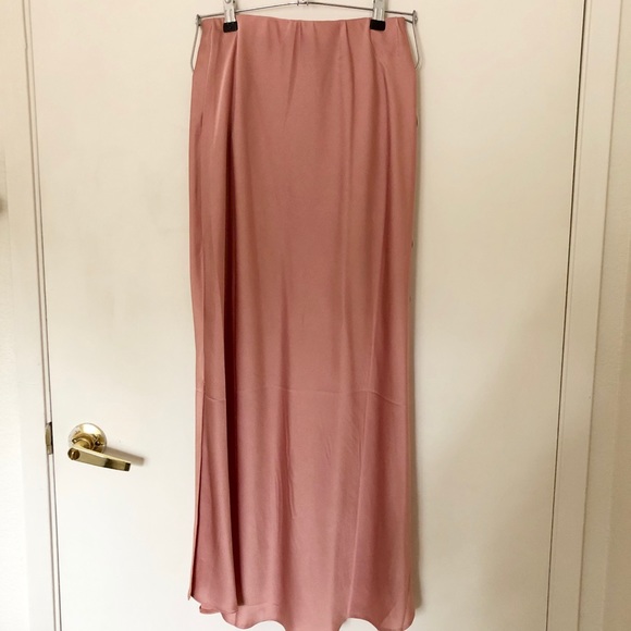ASOS Satin Midi Skirt with Splits - Picture 1 of 5